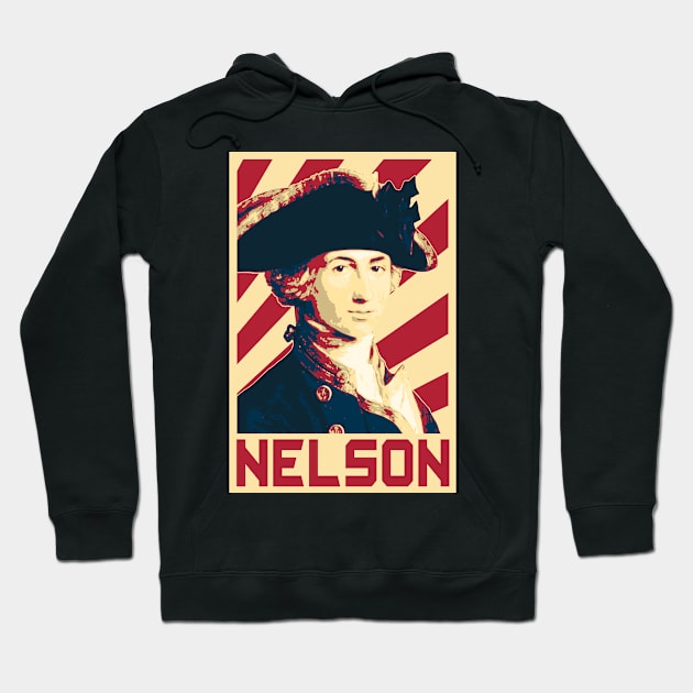 Horatio Nelson Retro Hoodie by Nerd_art